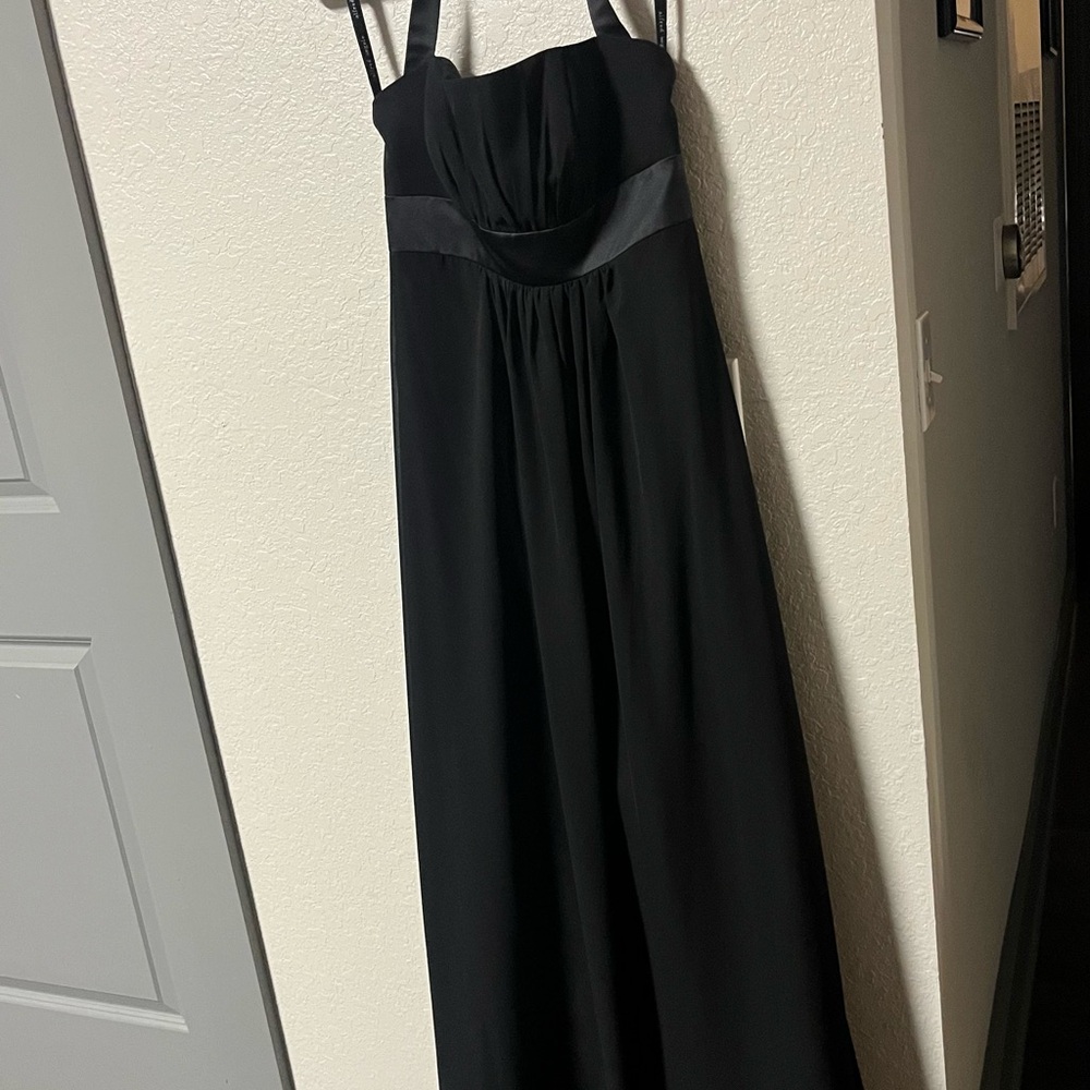 Elegant Black Halter Dress